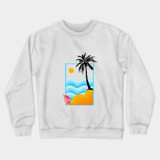 Sea sand sun shell Crewneck Sweatshirt